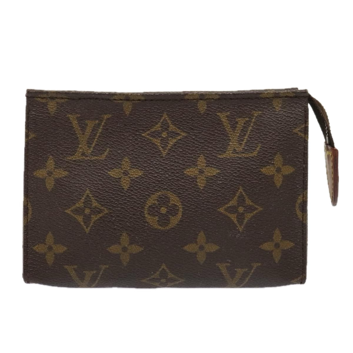 LOUIS VUITTON Monogram Poche Toilette 15 Pouch M47546 LV Auth 87477