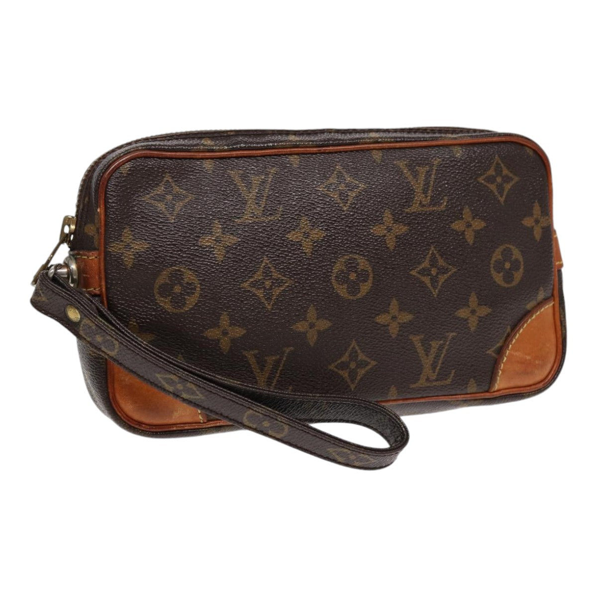 LOUIS VUITTON Monogram Marly Dragonne PM Clutch Bag M51827 LV Auth 87478