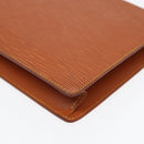 LOUIS VUITTON Epi Pochette Homme Clutch Handtasche Braun Zipangu Gold M52528 Auth 87493-15