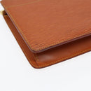 LOUIS VUITTON Epi Pochette Homme Clutch Handtasche Braun Zipangu Gold M52528 Auth 87493-14
