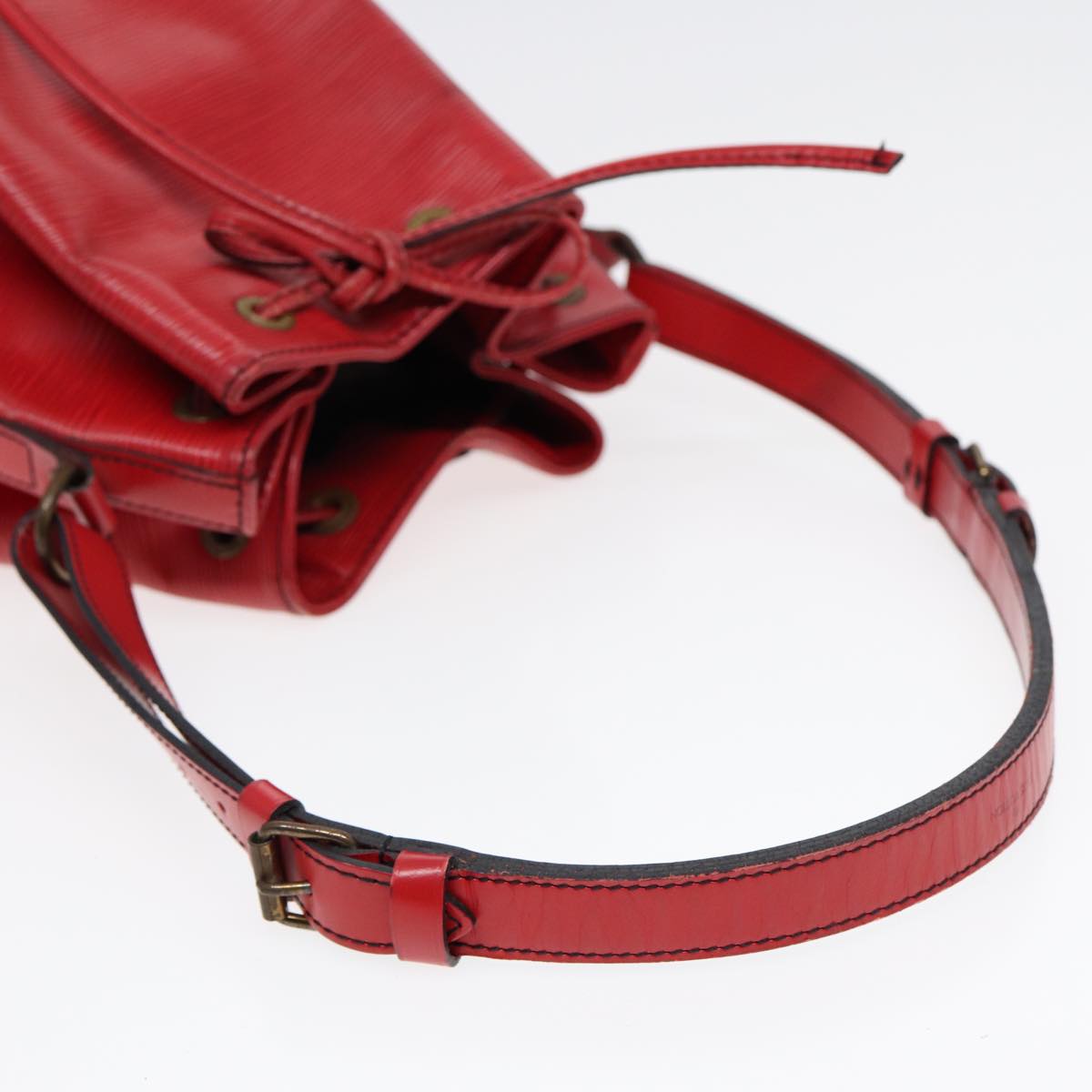 LOUIS VUITTON Epi Petit Noe Shoulder Bag Red M44107 LV Auth 87504