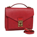LOUIS VUITTON Epi Monceau 28 Hand Bag Red M40783 LV Auth 87514-1