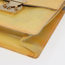 LOUIS VUITTON Monogram Vernis Spring Street Hand Bag Gris M91029 LV Auth 87516-8