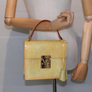 LOUIS VUITTON Monogram Vernis Spring Street Hand Bag Gris M91029 LV Auth 87516-21
