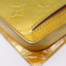 LOUIS VUITTON Monogram Vernis Motto Accessory Pouch Gris M91030 LV Auth 87517-15