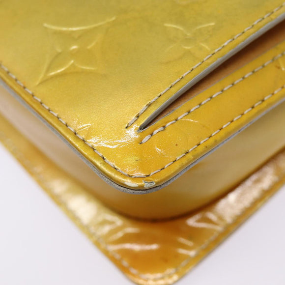 LOUIS VUITTON Monogram Vernis Motto Accessory Pouch Gris M91030 LV Auth 87517