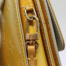 LOUIS VUITTON Monogram Vernis Motto Accessory Pouch Gris M91030 LV Auth 87517-18