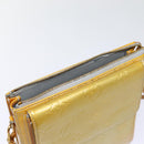 LOUIS VUITTON Monogram Vernis Motto Accessory Pouch Gris M91030 LV Auth 87517-20