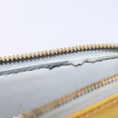 LOUIS VUITTON Monogram Vernis Motto Accessory Pouch Gris M91030 LV Auth 87517-9