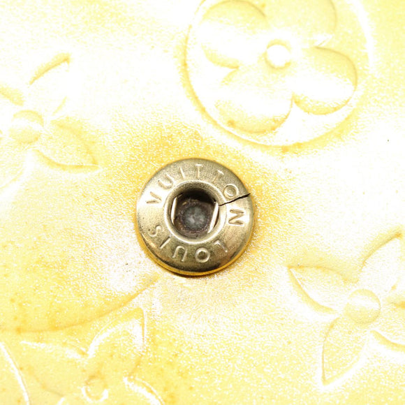 LOUIS VUITTON Monogram Vernis Motto Accessory Pouch Gris M91030 LV Auth 87517