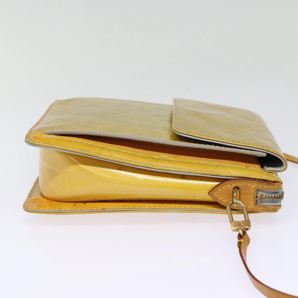 LOUIS VUITTON Monogram Vernis Motto Accessory Pouch Gris M91030 LV Auth 87517