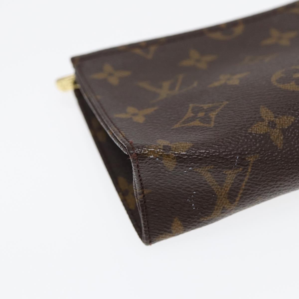 LOUIS VUITTON Monogram Poche Toilette 15 Pouch M47546 LV Auth 87540