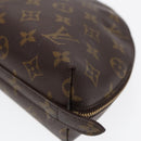 LOUIS VUITTON Monogram Trousse Demi Ronde Cosmetic Pouch M47520 LV Auth 87547-15
