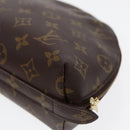 LOUIS VUITTON Monogram Trousse Demi Ronde Cosmetic Pouch M47520 LV Auth 87547-7