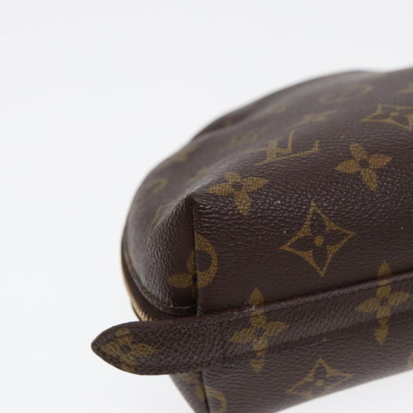 LOUIS VUITTON Monogram Trousse Demi Ronde Cosmetic Pouch M47520 LV Auth 87547