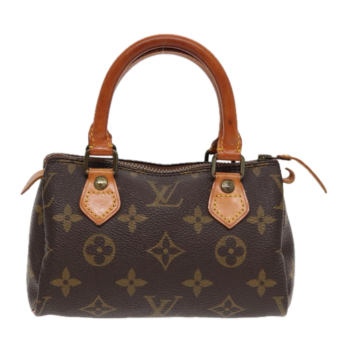 LOUIS VUITTON Monogram Mini Speedy Hand Bag M41534 LV Auth 87550