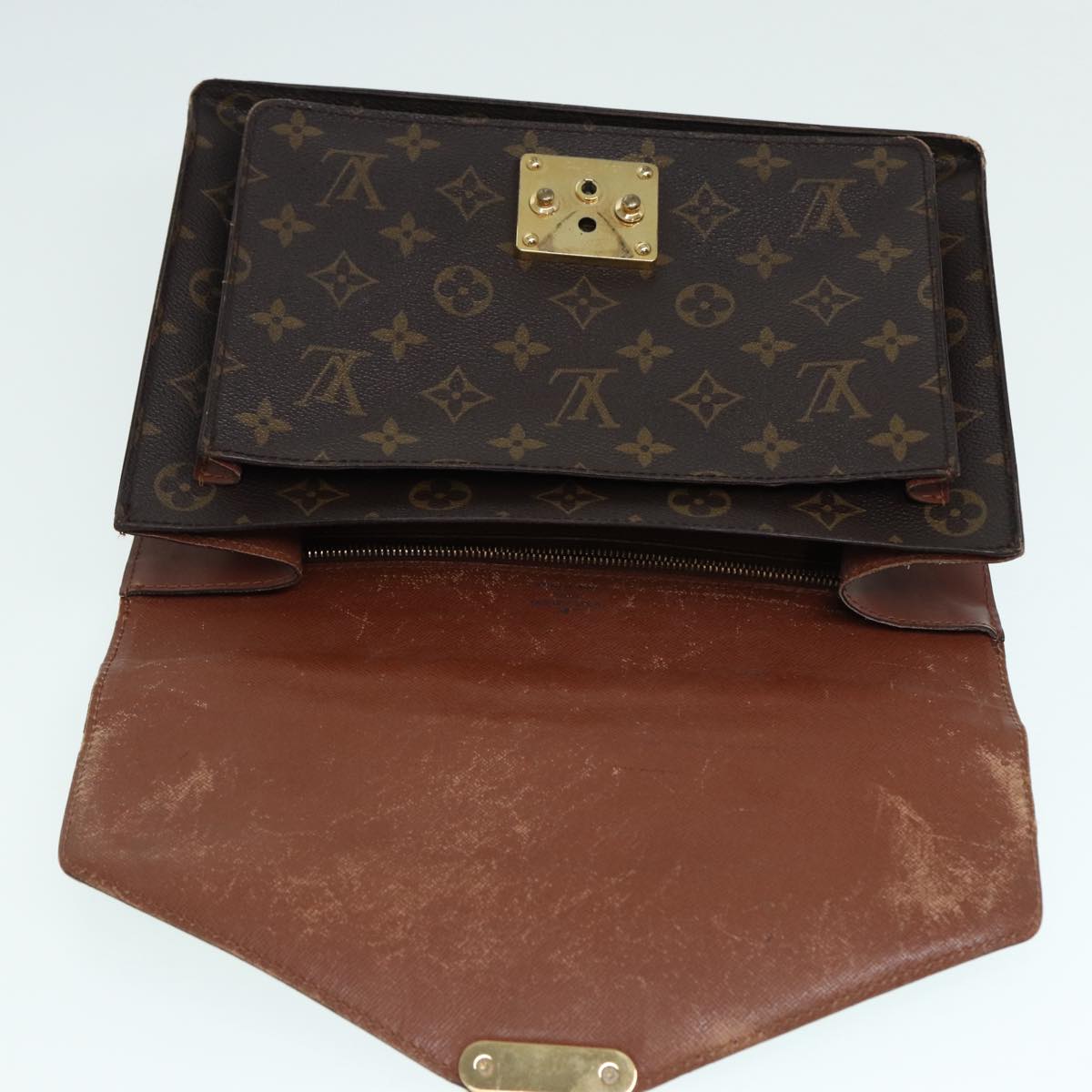 LOUIS VUITTON Monogram Monceau 28 Hand Bag 2way M51185 LV Auth 87562