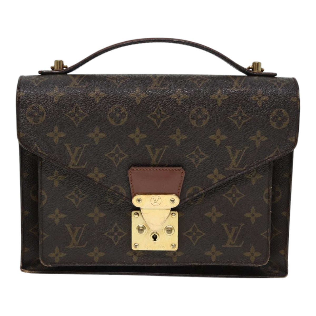 LOUIS VUITTON Monogram Monceau 28 Hand Bag 2way M51185 LV Auth 87562