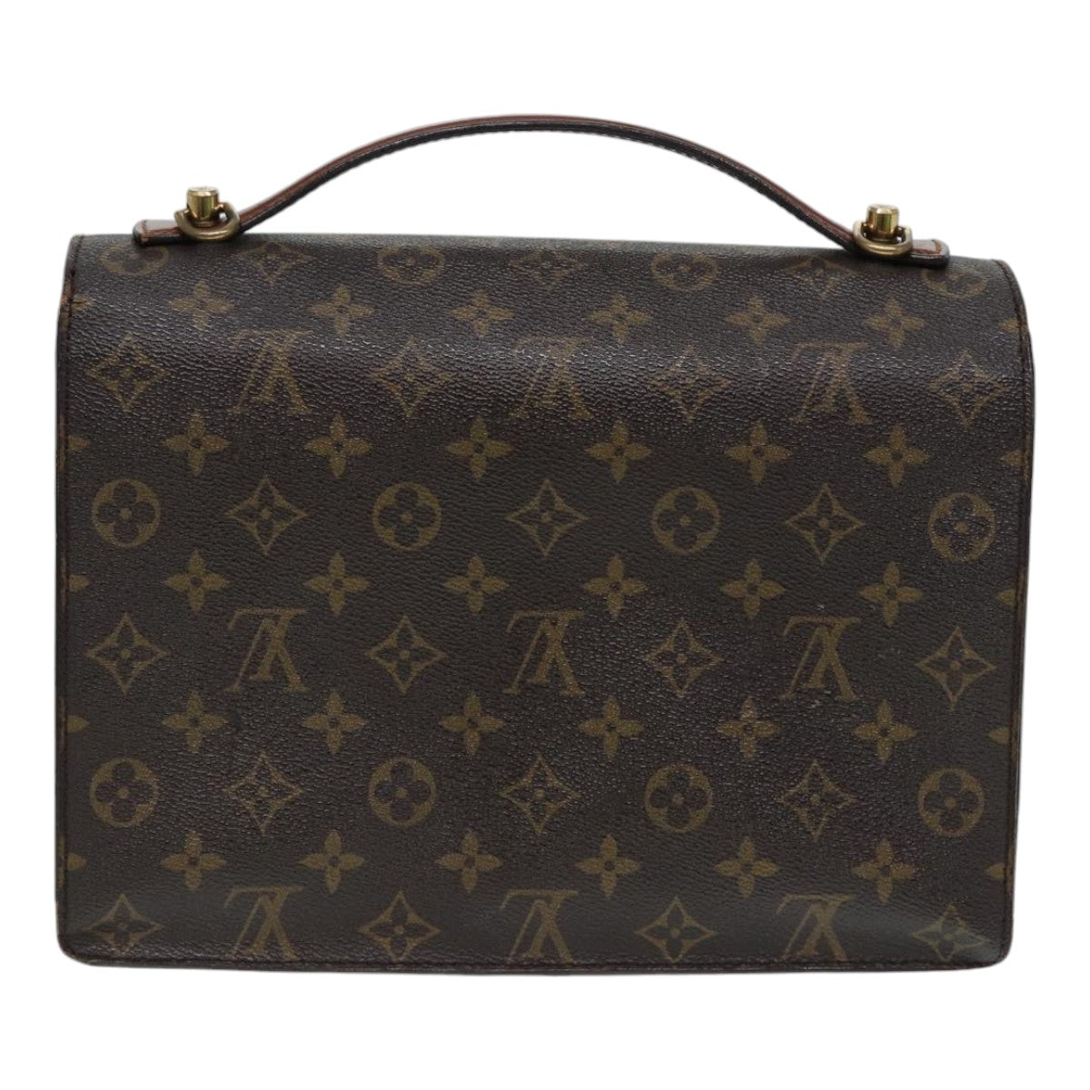 LOUIS VUITTON Monogram Monceau 28 Hand Bag 2way M51185 LV Auth 87562