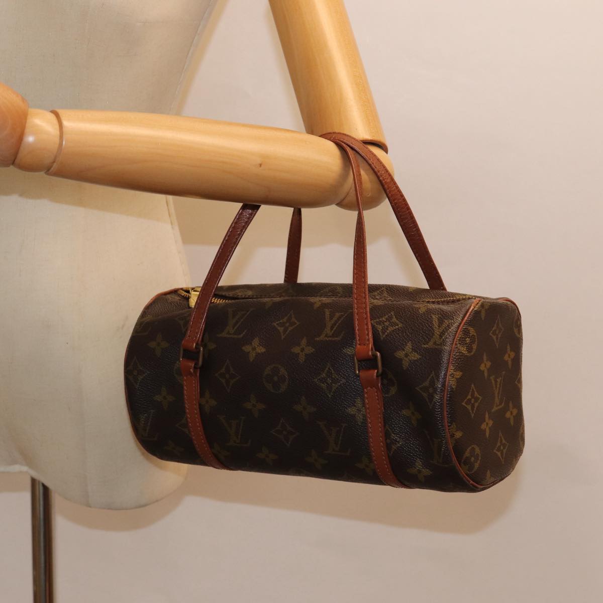 LOUIS VUITTON Monogram Papillon 26 Hand Bag M51386 LV Auth 87563