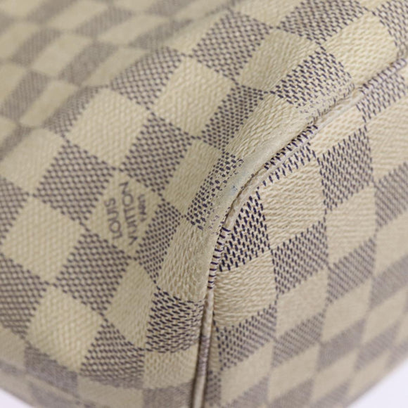 LOUIS VUITTON Damier Azur Neverfull MM Tote Bag N41605 LV Auth 87566
