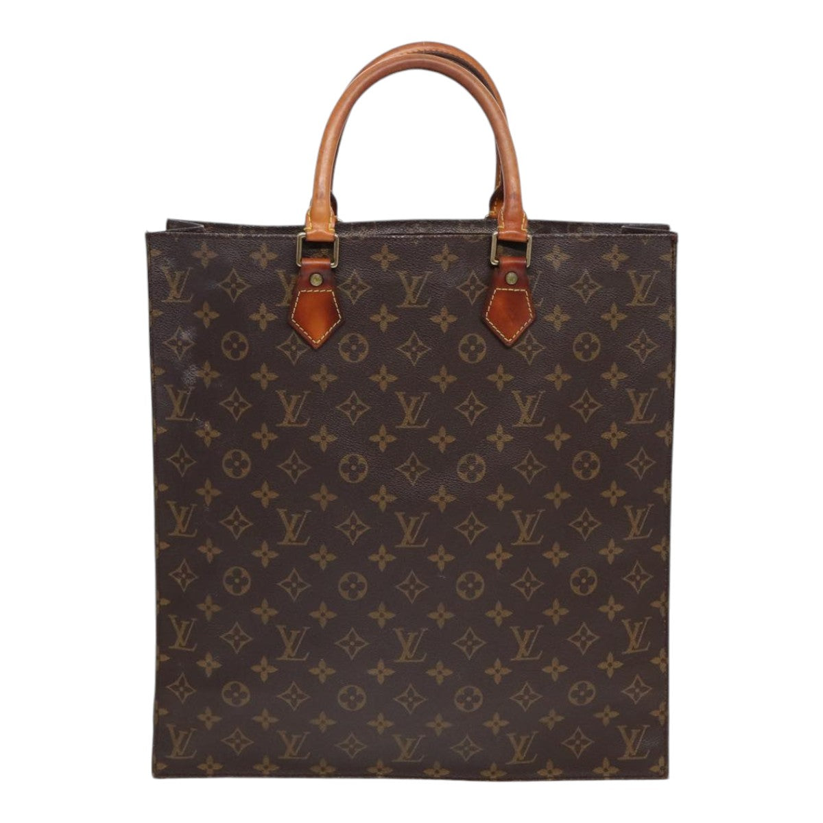 LOUIS VUITTON Monogram Sac Plat Hand Bag M51140 LV Auth 87571 - 0