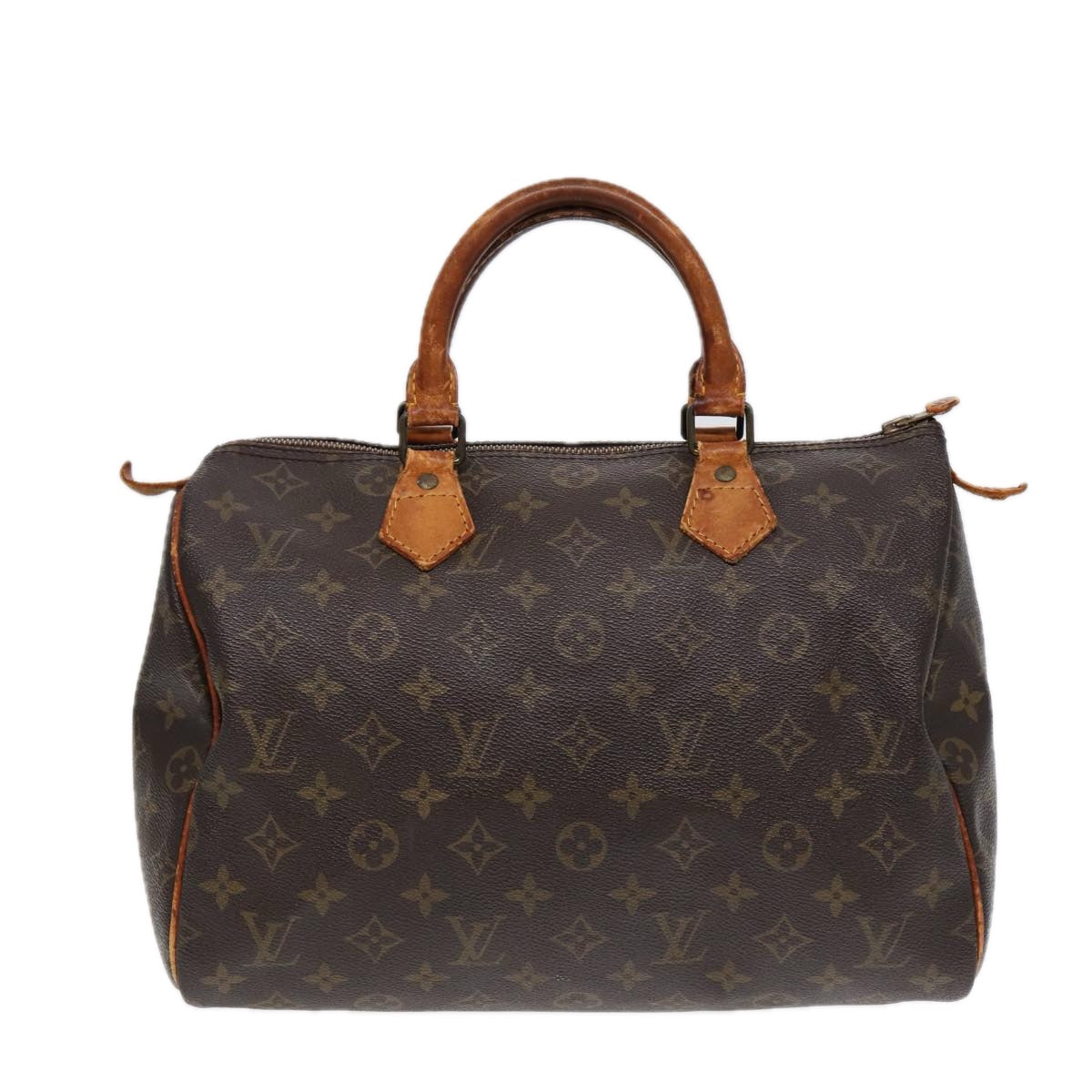 LOUIS VUITTON Monogram Speedy 30 Hand Bag M41526 LV Auth 87576