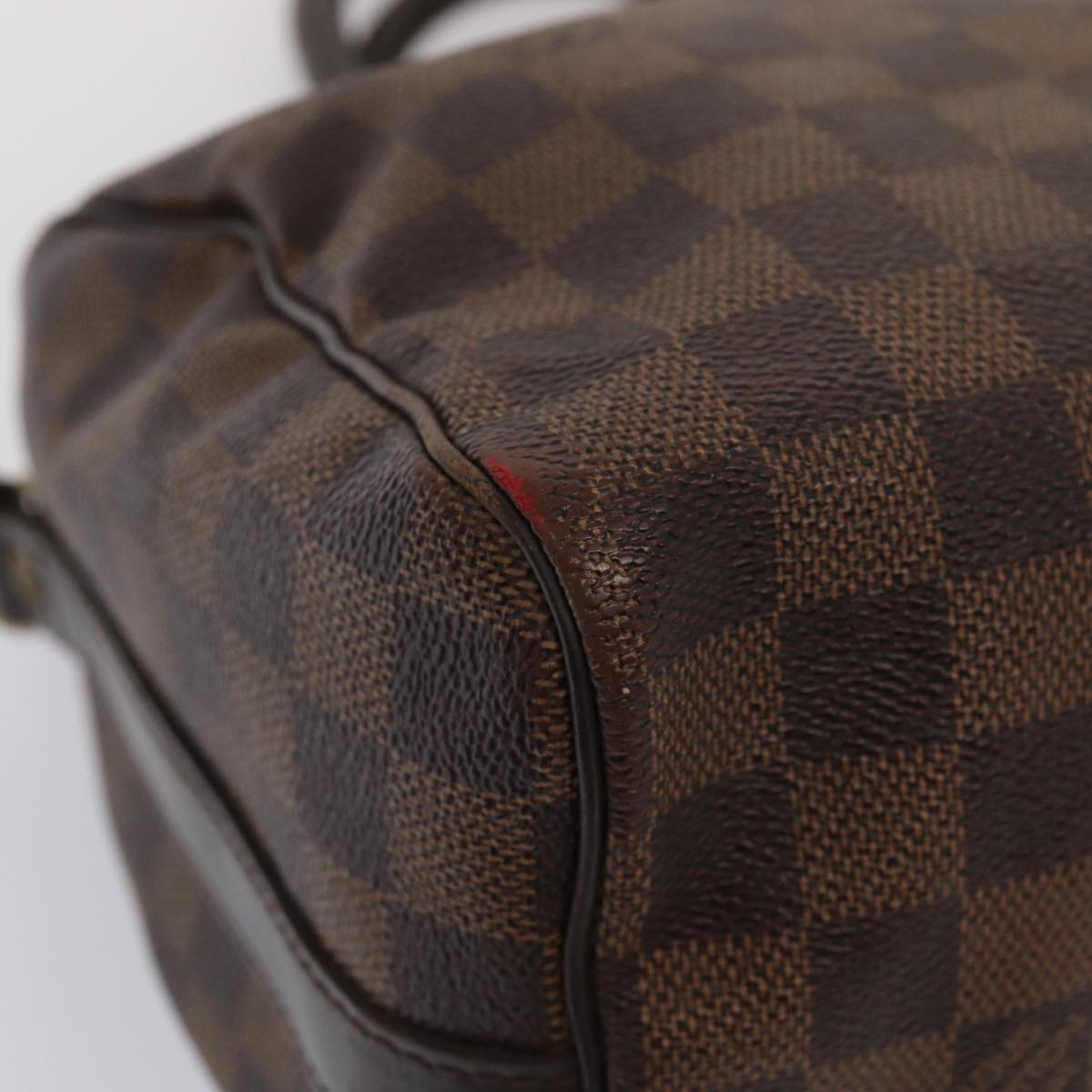 LOUIS VUITTON Damier Ebene Speedy Bandouliere 25 Hand Bag N41368 LV Auth 87581