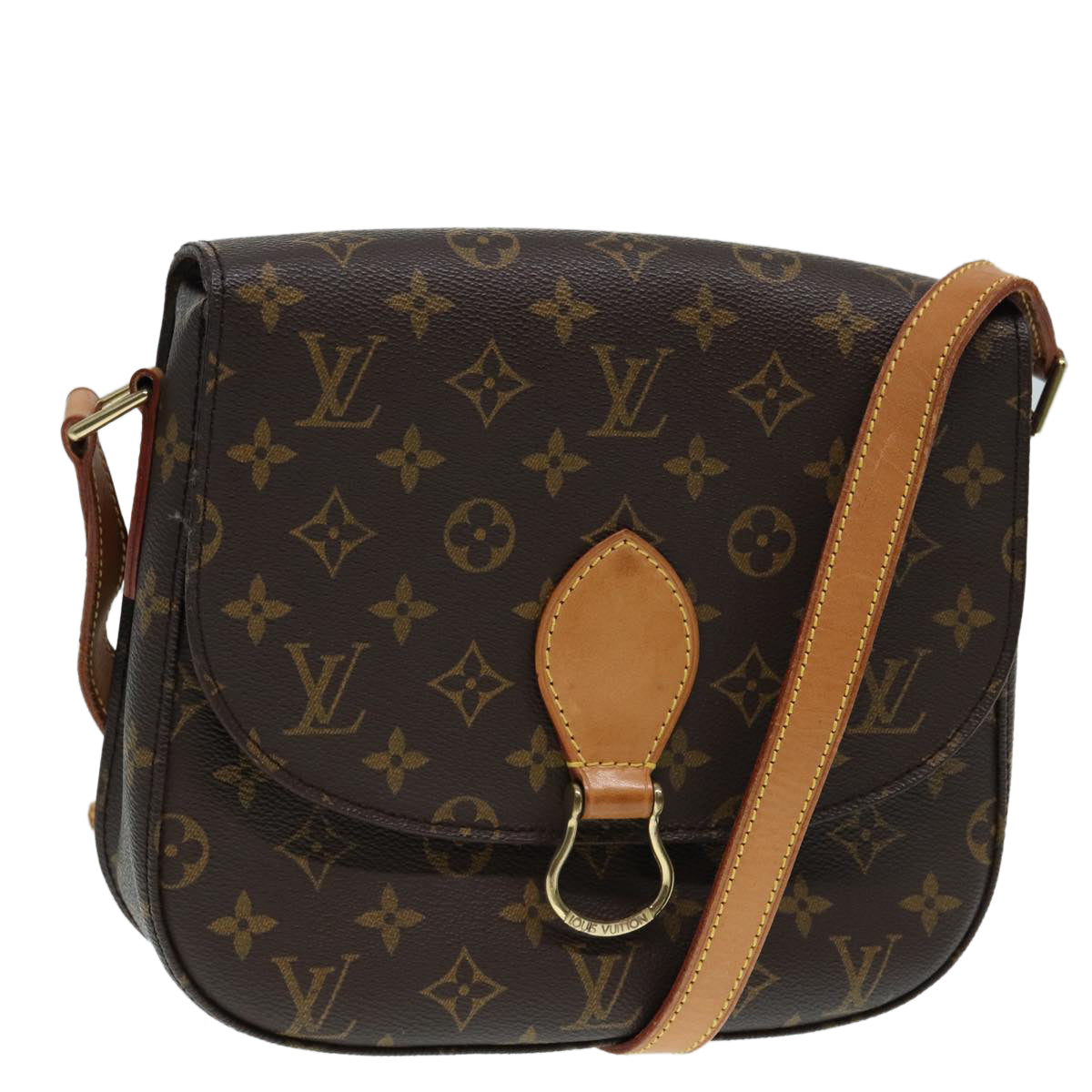 LOUIS VUITTON Monogram Saint Cloud GM Shoulder Bag M51242 LV Auth 87590