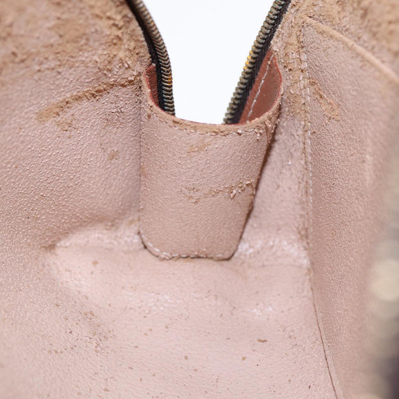 LOUIS VUITTON Monogram Trousse Demi Ronde Cosmetic Pouch M47520 LV Auth 87600