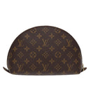 LOUIS VUITTON Monogram Trousse Demi Ronde Cosmetic Pouch M47520 LV Auth 87600-2