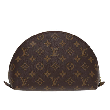 LOUIS VUITTON Monogram Trousse Demi Ronde Cosmetic Pouch M47520 LV Auth 87600 - 0