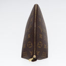 LOUIS VUITTON Monogram Trousse Demi Ronde Cosmetic Pouch M47520 LV Auth 87600-3