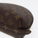 LOUIS VUITTON Monogram Trousse Demi Ronde Cosmetic Pouch M47520 LV Auth 87600-7
