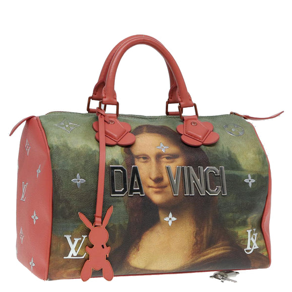 LOUIS VUITTON Masters Collection Mona Lisa Speedy 30 Bag M43372 LV Auth 87609SAM