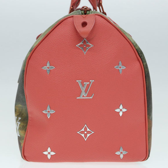 LOUIS VUITTON Masters Collectie Mona Lisa Speedy 30 Tas M43372 LV Auth 87609SAM
