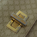 CELINE Macadam Canvas Hand Bag PVC Leather Beige Auth 87640-18