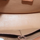 CELINE Macadam Canvas Hand Bag PVC Leather Beige Auth 87640-10