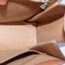 CELINE Macadam Canvas Hand Bag PVC Leather Beige Auth 87640-20