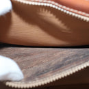 CELINE Macadam Canvas Hand Bag PVC Leather Beige Auth 87640-11