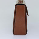 CELINE Macadam Canvas Hand Bag PVC Leather Beige Auth 87640-3