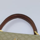 CELINE Macadam Canvas Hand Bag PVC Leather Beige Auth 87640-8
