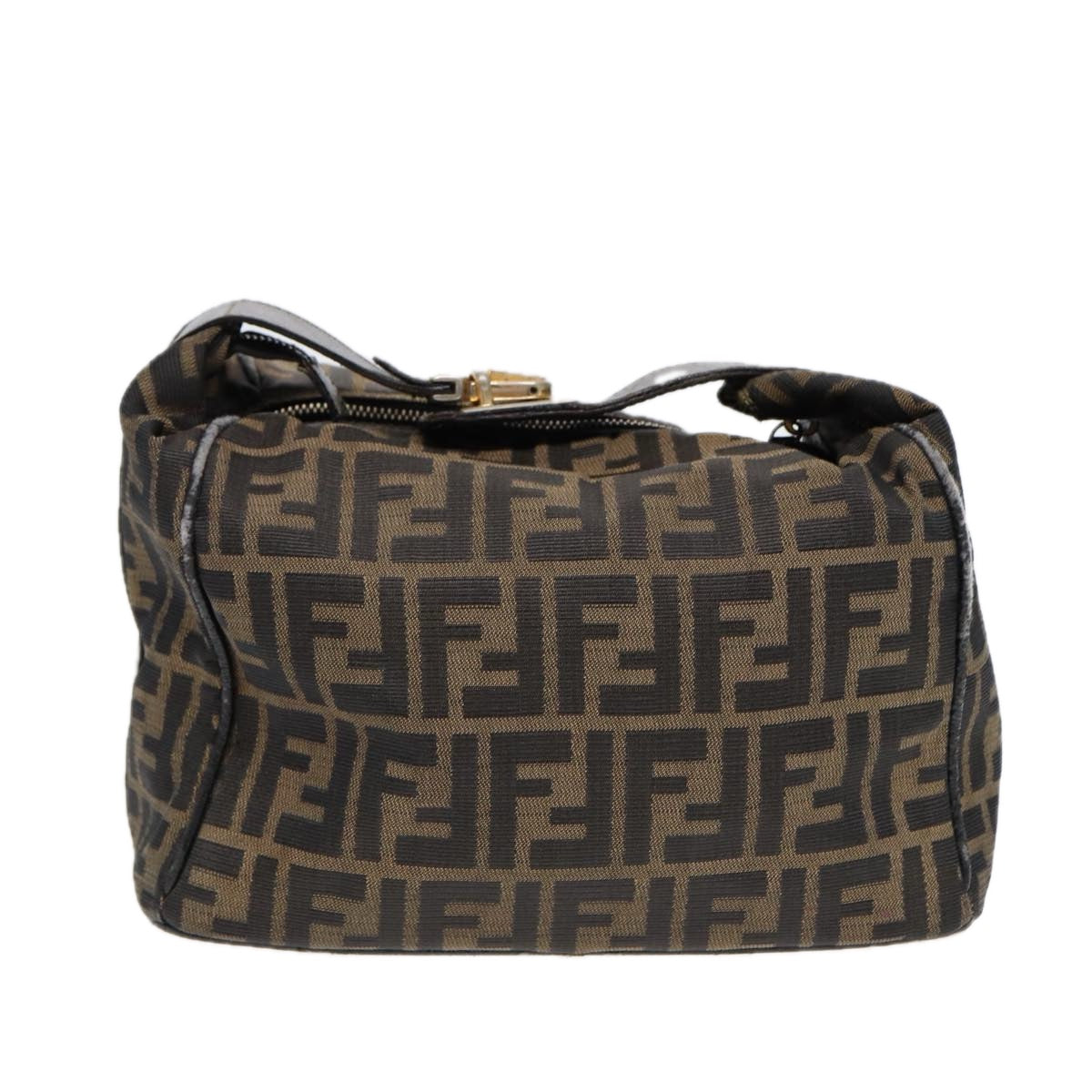 FENDI Zucca Canvas Hand Bag Brown Auth 87646 - 0