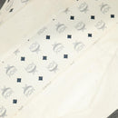 MCM Vicetos Logogram Shoulder Bag PVC Leather White Black gold Auth 87648-11