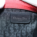 Christian Dior Shoulder Bag Satin Red Black Auth 87654AV-19