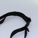 Christian Dior Shoulder Bag Satin Red Black Auth 87654AV-14