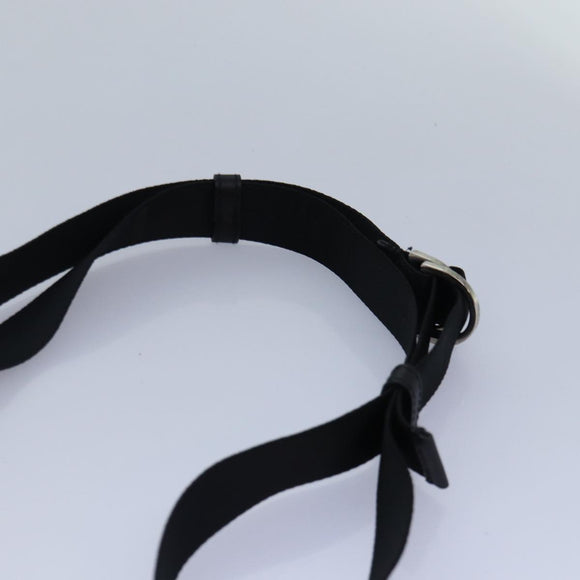 Christian Dior Shoulder Bag Satin Red Black Auth 87654AV