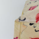 CHANEL Lip Tote Bag Enamel White Red CC Auth 87655A-10