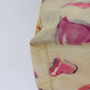 CHANEL Lip Tote Bag Enamel White Red CC Auth 87655A-12