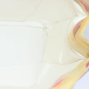 CHANEL Lip Tote Bag Enamel White Red CC Auth 87655A-16